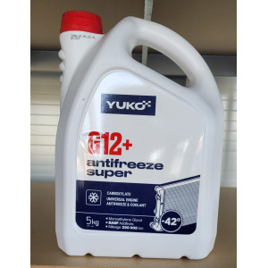 Рідина охолоджуюча ANTIFREEZE-40 Super G12+ (червоний) (5кг.) (YUKOIL) Рідина охолоджуюча ANTIFREEZE-40 Super G12+ (червоний) (5кг.) (YUKOIL)