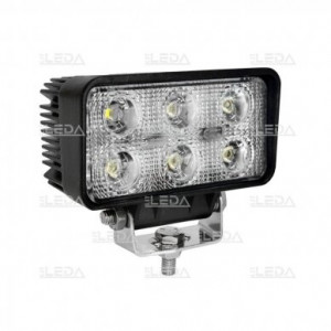 Фара рабочая, LED 18W (12/24В) прямоугольная (6x3W/узкий луч 30°) Фара рабочая, LED 18W (12/24В) прямоугольная (6x3W/узкий луч 30°)